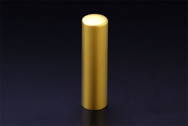 チタン印鑑/実印 プリズム【カラー】 クラウン 16.5mm 【印鑑ケース付】