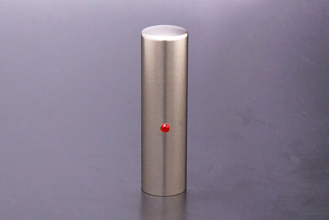 チタン印鑑/会社銀行印 ジュエルズチタン ライトシャム 16.5mm（寸胴タイプ）　