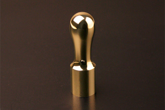 プレミアムチタン/会社銀行印プレミアムゴールド（天丸タイプ）18.0mm　【印鑑ケース付】