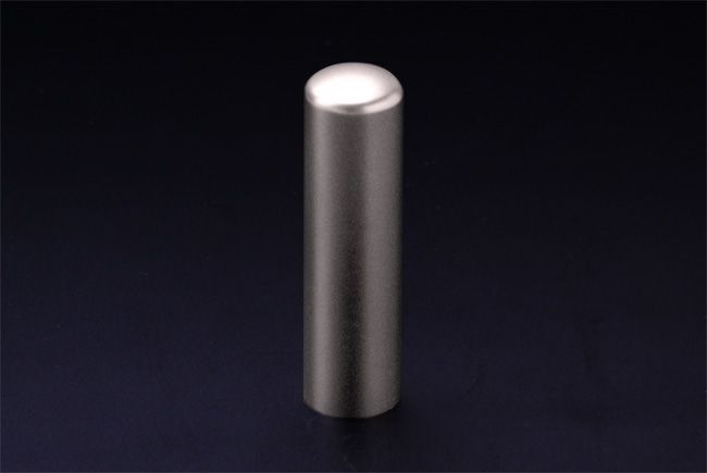チタン印鑑/会社実印 ブラストチタン 16.5mm（寸胴タイプ）　