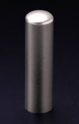 チタン印鑑/会社銀行印 ブラストチタン 16.5mm（寸胴タイプ